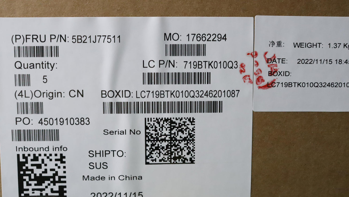 Lenovo Bdplanar I51145G78G201Vpndlwin - 5B21J77511