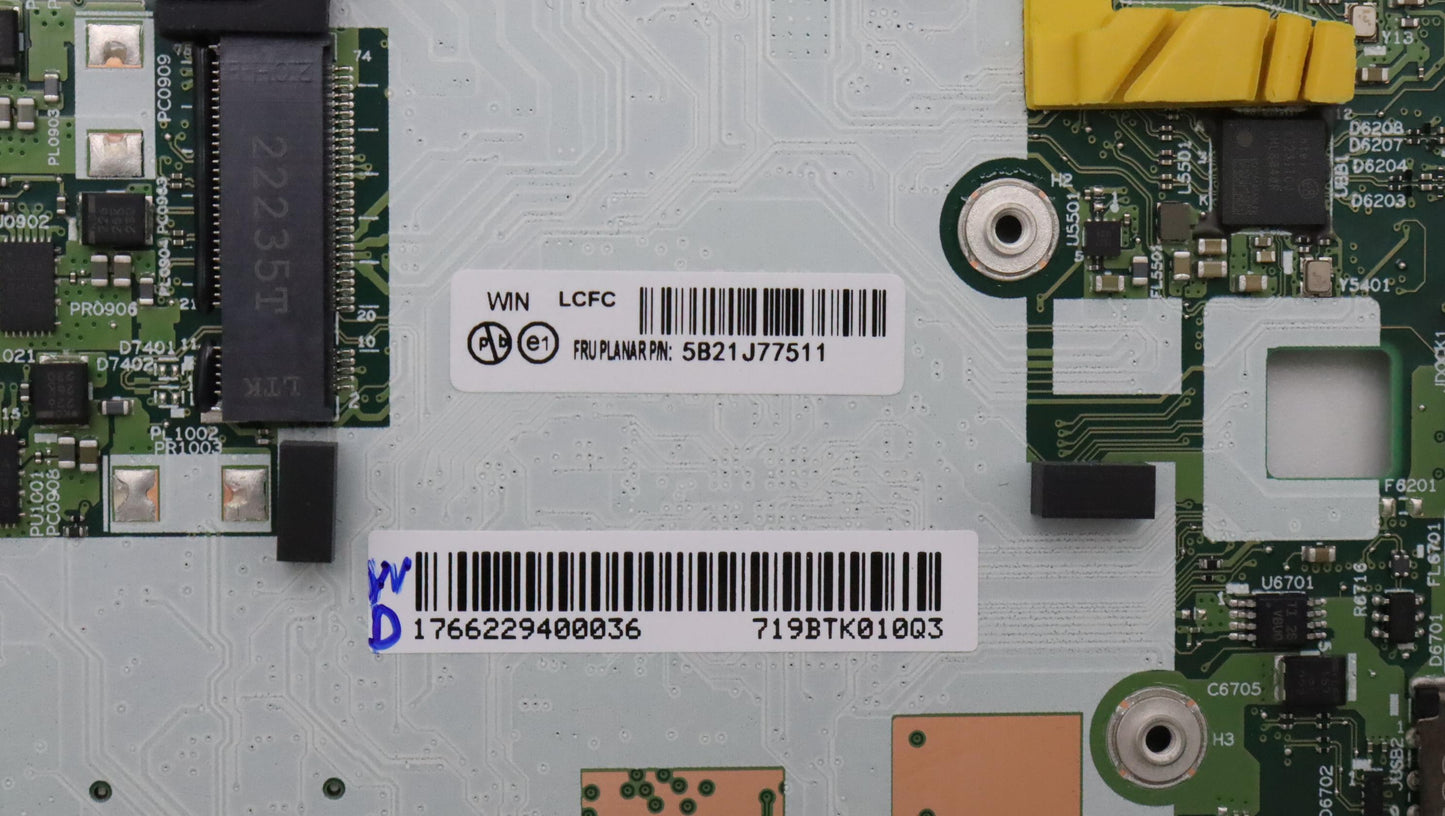 Lenovo Bdplanar I51145G78G201Vpndlwin - 5B21J77511