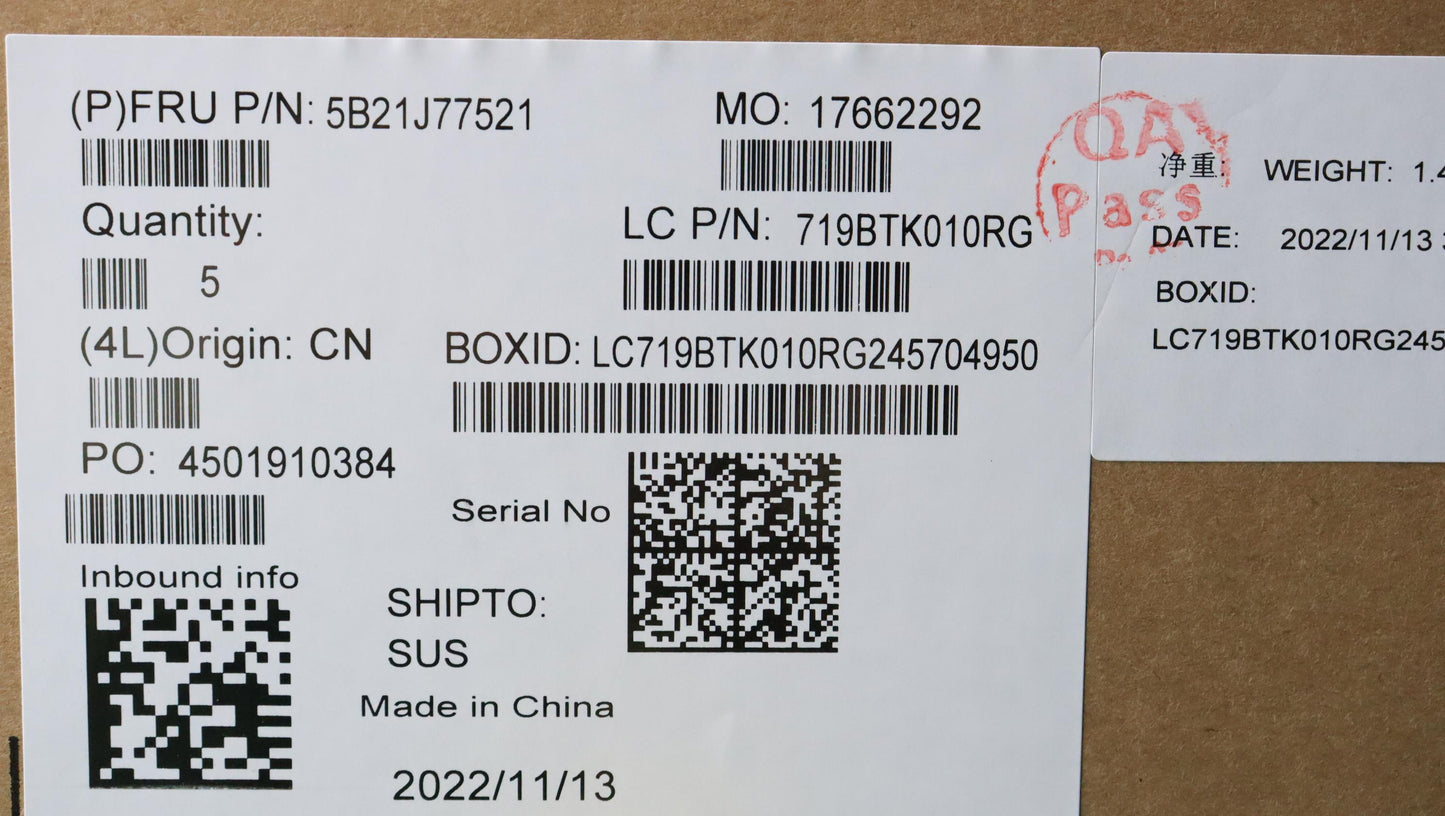 Lenovo Bdplanar I51145G716G201Vpndlwi - 5B21J77521