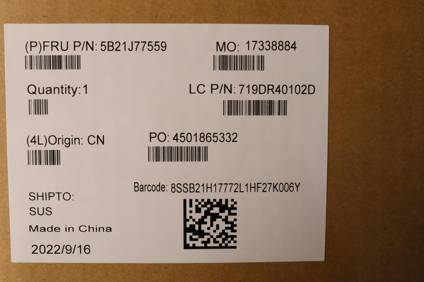 Lenovo Bdplanar Mflr5Pro6650Uig8G725A - 5B21J77559