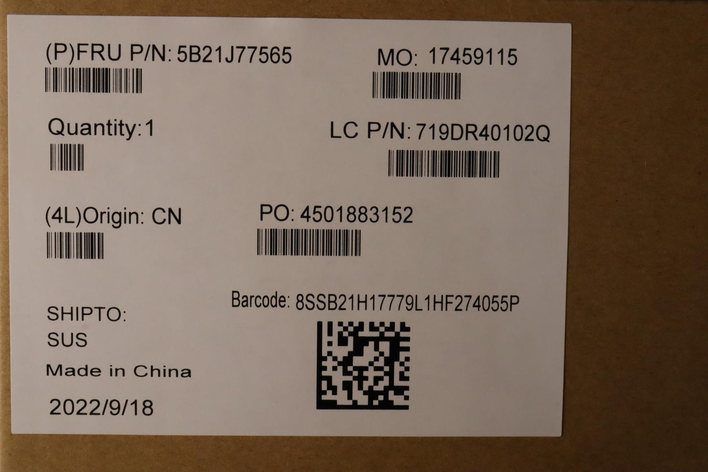 Lenovo Bdplanar Flr5Pro6650Uig16G725A - 5B21J77565