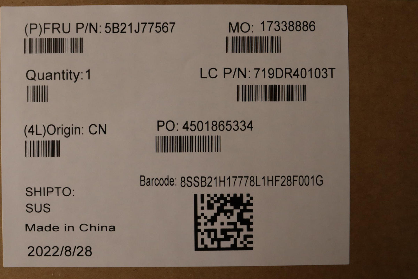 Lenovo Bdplanar Mflr5Pro6650Uig32G725 - 5B21J77567