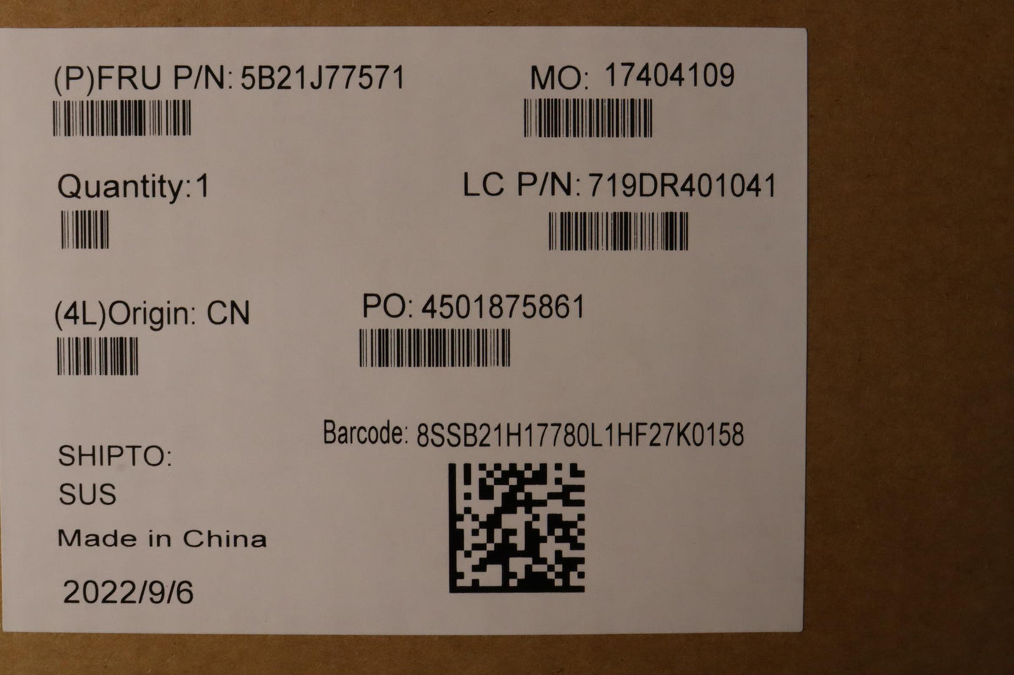 Lenovo Bdplanar Mflr7Pro6850Uig16G725 - 5B21J77571