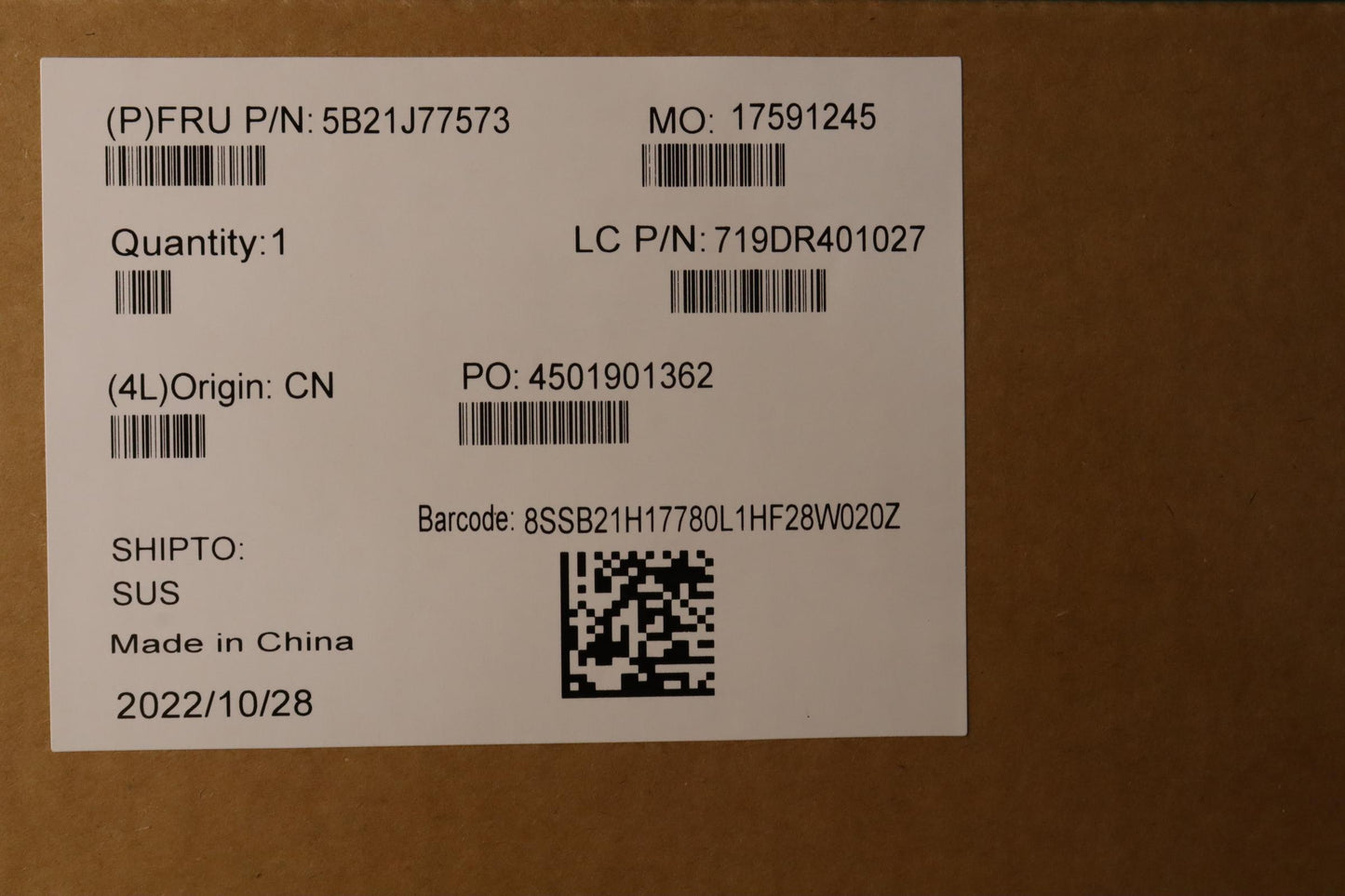 Lenovo Bdplanar Mflr7Pro6850Uig16G725 - 5B21J77573