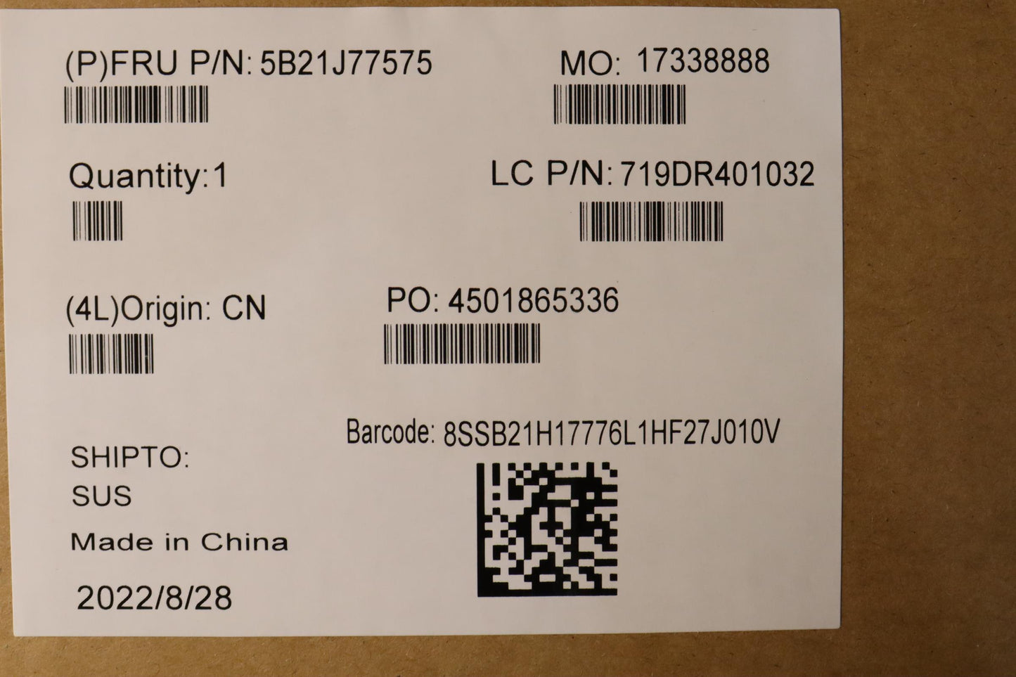 Lenovo Bdplanar Mflr7Pro6850Uig32G725 - 5B21J77575