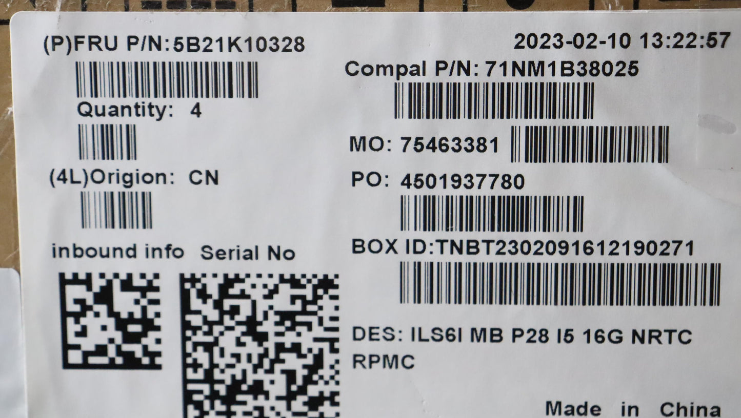 Lenovo Bdplanar Mbc82Xf Noki51340Puma - 5B21K10328