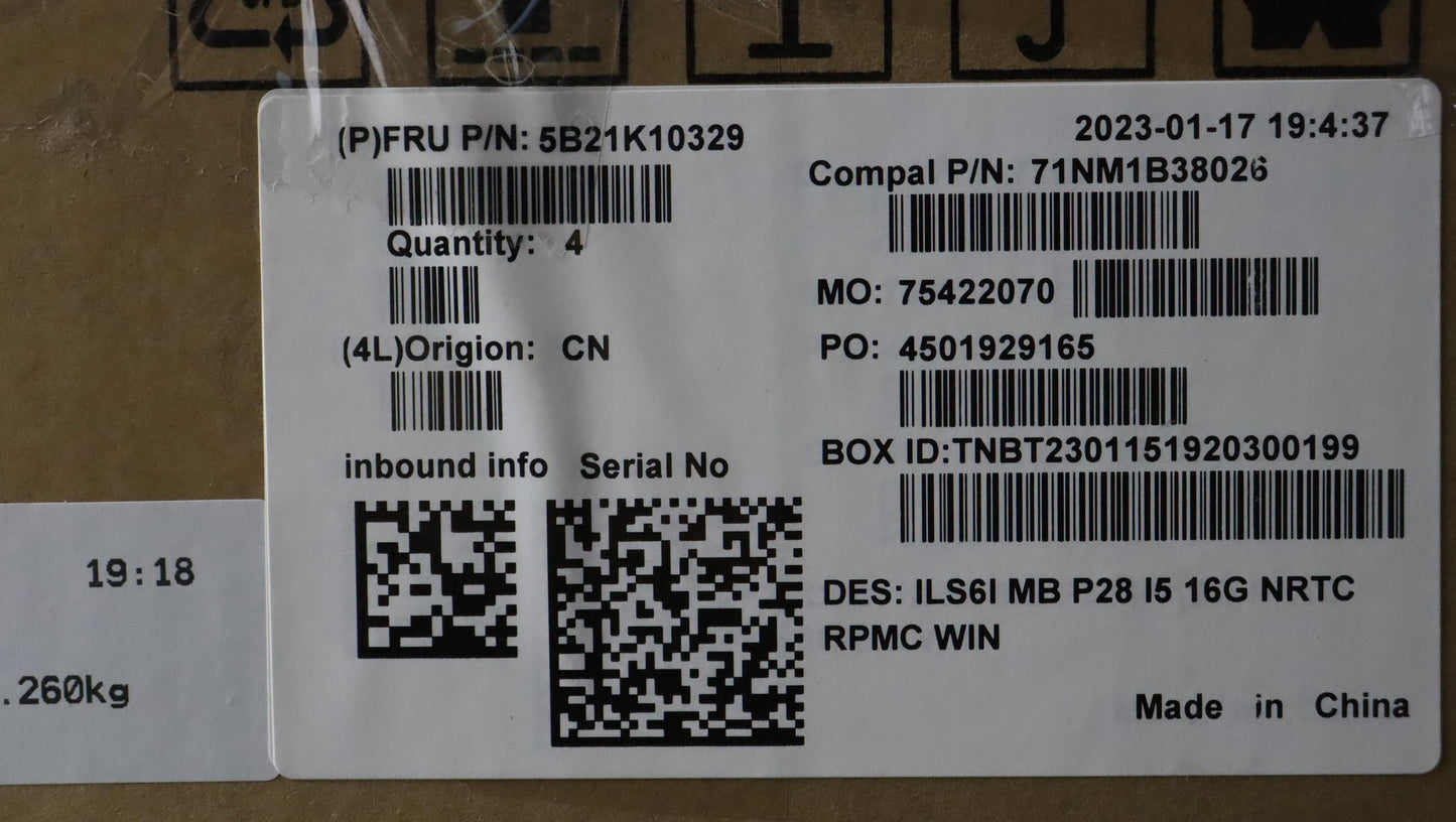 Lenovo Bdplanar Mbc82Xf Wini51340Puma - 5B21K10329