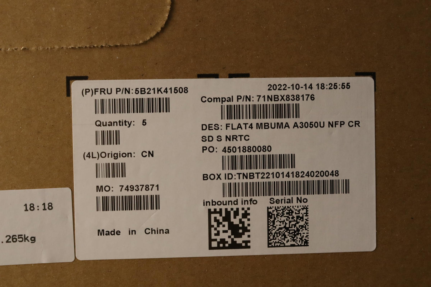 Lenovo Bdplanar Mb C82Fj Nok A3050U U - 5B21K41508