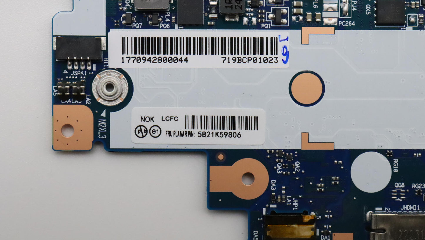 Lenovo Bdplanar I71165G7 Iris,Nok,Ytp - 5B21K59806
