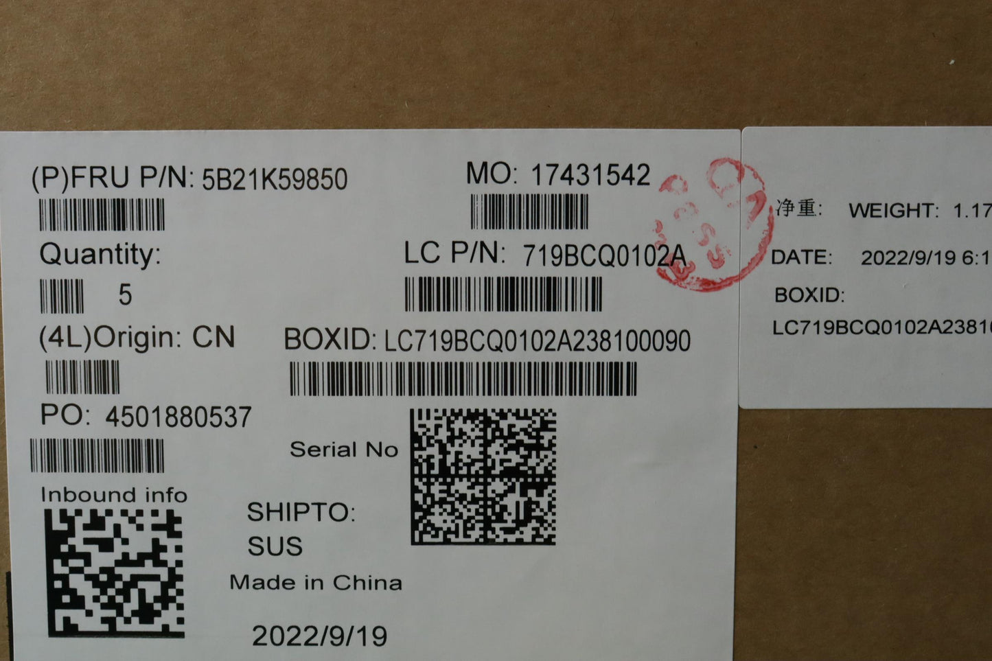 Lenovo BDPLANAR i5-1135G7 IG WIN, yTPM HW, yAB - 5B21K59850