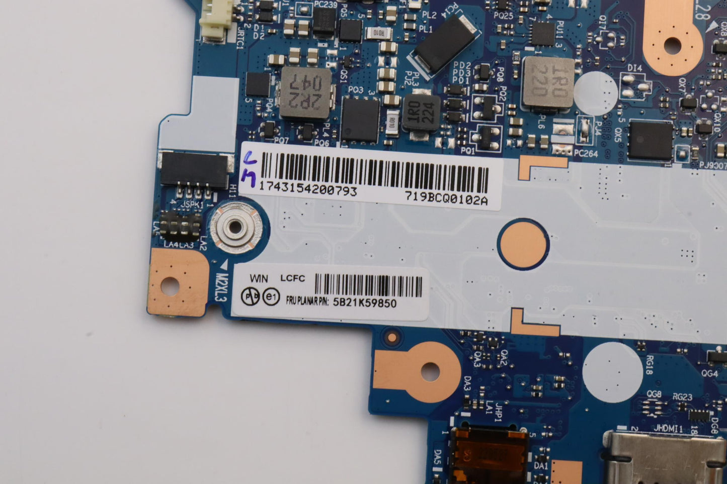 Lenovo BDPLANAR i5-1135G7 IG WIN, yTPM HW, yAB - 5B21K59850