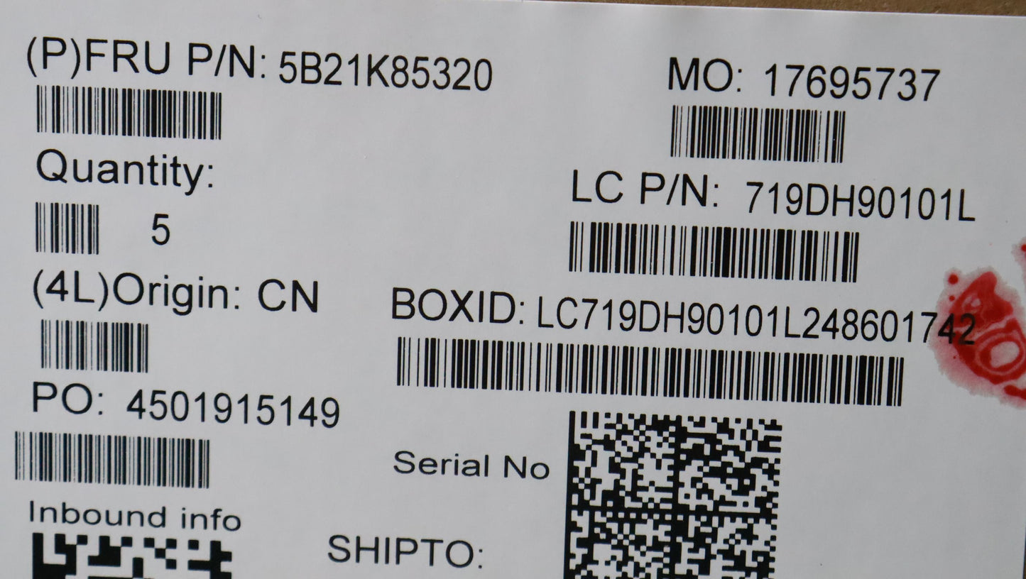 Lenovo Bdplanar I5-1240Pixeg8G Win Na - 5B21K85320