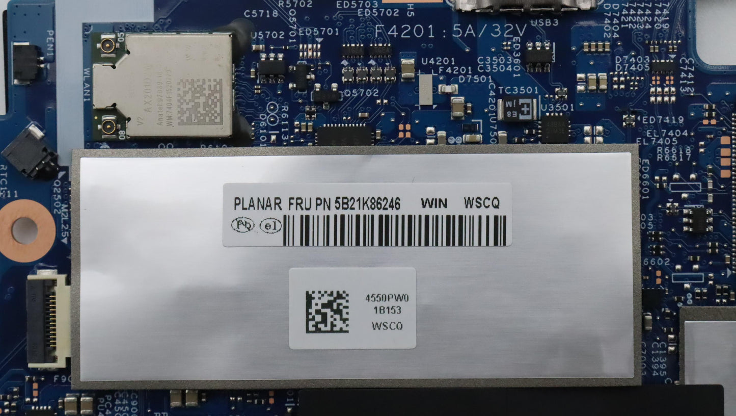 Lenovo Motherboard i3-1215U, 8GB RAM, AX201, Windows DPK - 5B21K86246