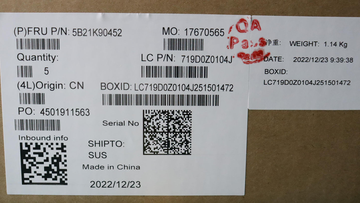 Lenovo Motherboard i7-1270P, 16GB RAM, AMT, Windows DPK - 5B21K90452