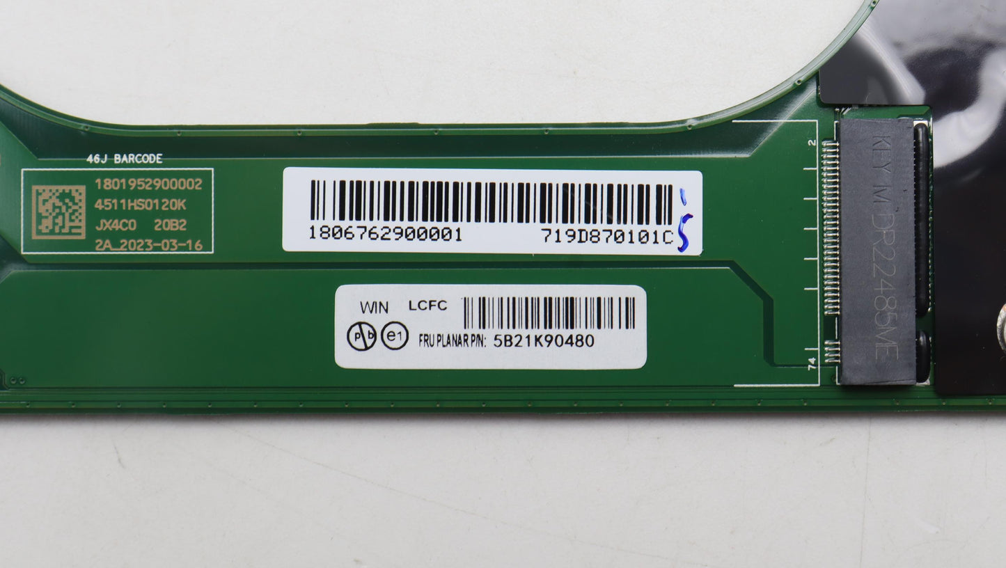 Lenovo Bdplanar Win,I71260P,16,Ism,Yt - 5B21K90480