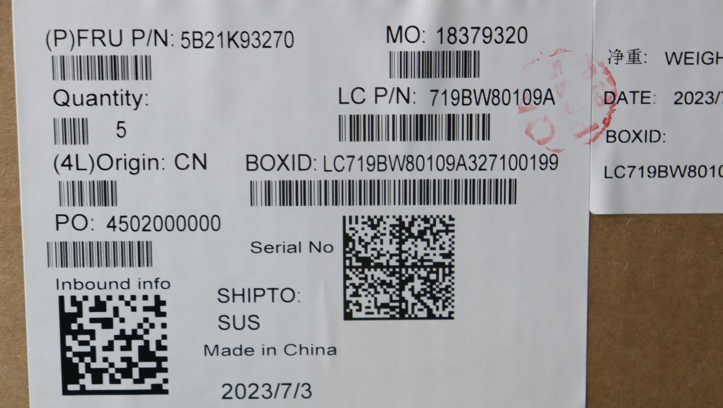 Lenovo Bdplanar Nok,I5-1145G7,16G,Amt - 5B21K93270