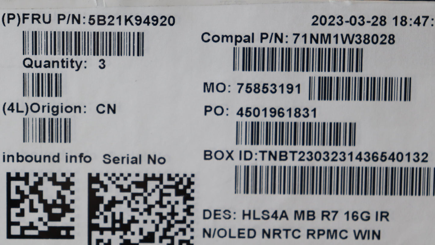 Lenovo Bdplanar Mb C82Xewinr77730Uma1 - 5B21K94920