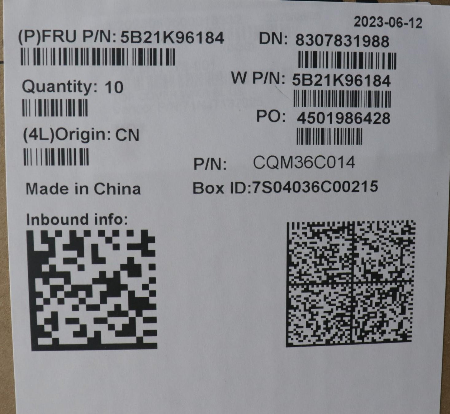 Lenovo Bdplanar Frlr7Pro16Gbrz616Ydtl - 5B21K96184