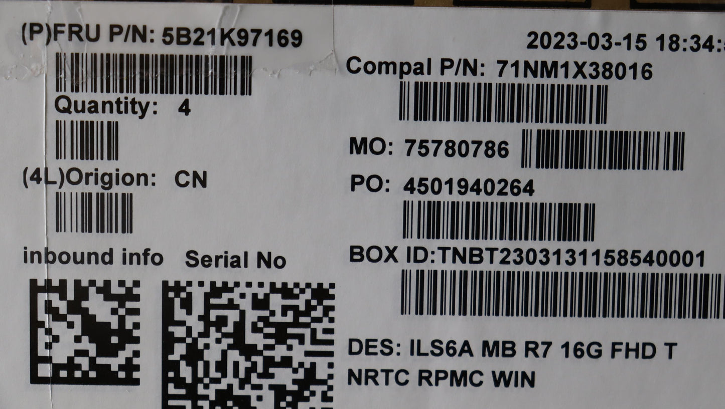 Lenovo Bdplanar Mb C82Xgwinr77730Uma1 - 5B21K97169