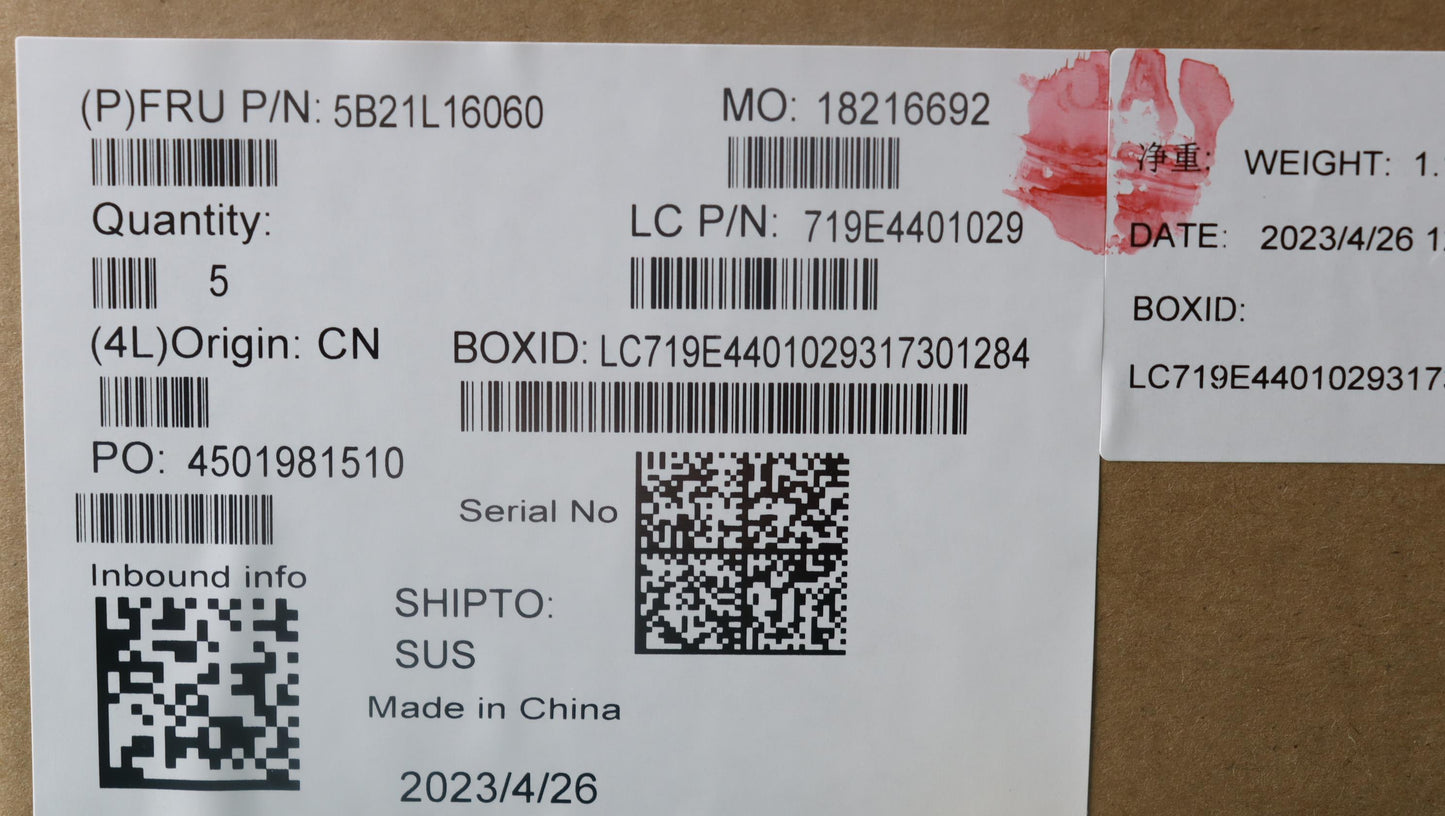 Lenovo Bdplanar I7-1360P 16G Np Winna - 5B21L16060