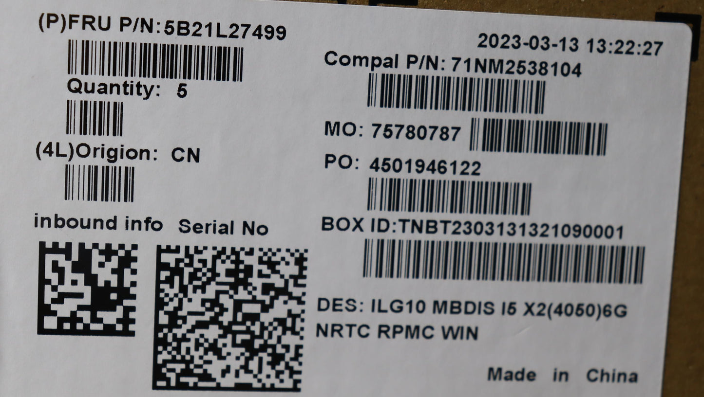 Lenovo Bdplanar C 82Xv I513500H Rtx40 - 5B21L27499