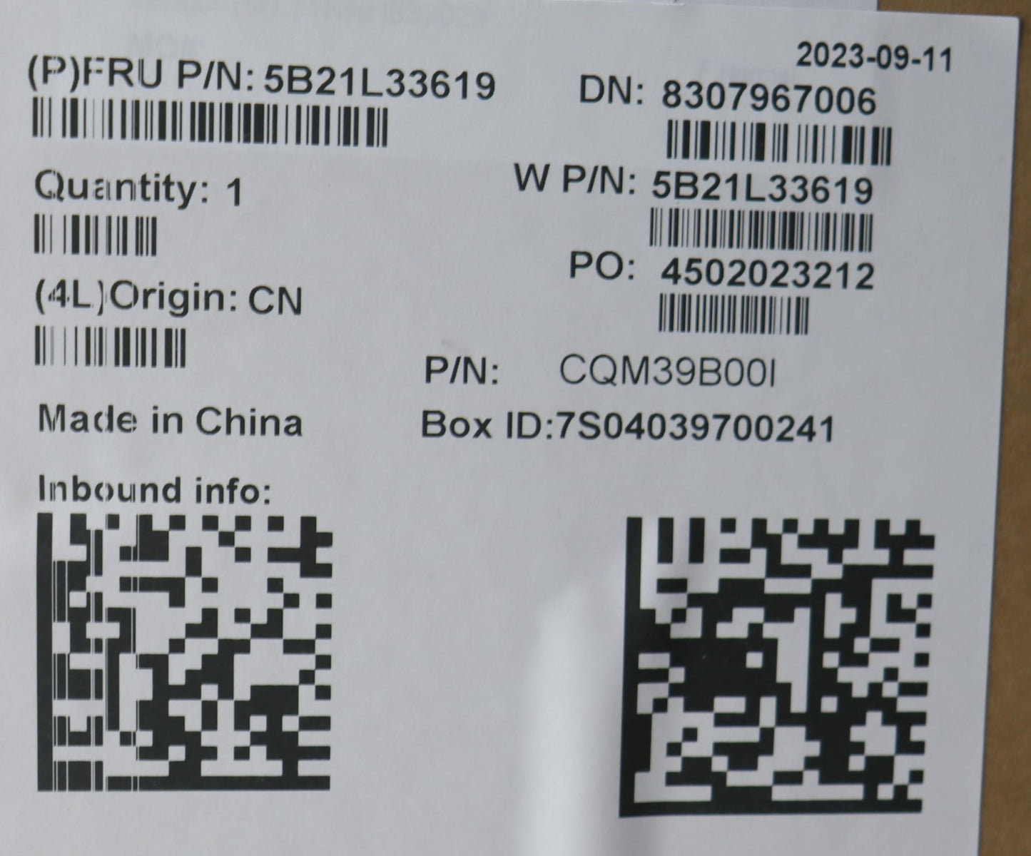Lenovo Bdplanar I5-1345U Vp,Ig,Nok,Ya - 5B21L33619