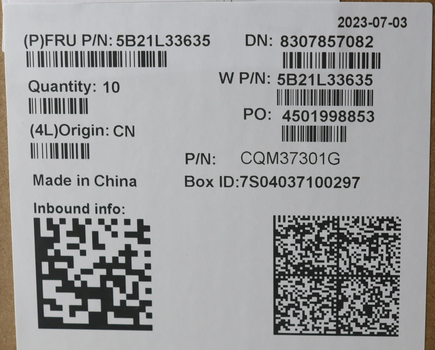 Lenovo Bdplanar I5-1345U Vp,Ig,Win,Ya - 5B21L33635