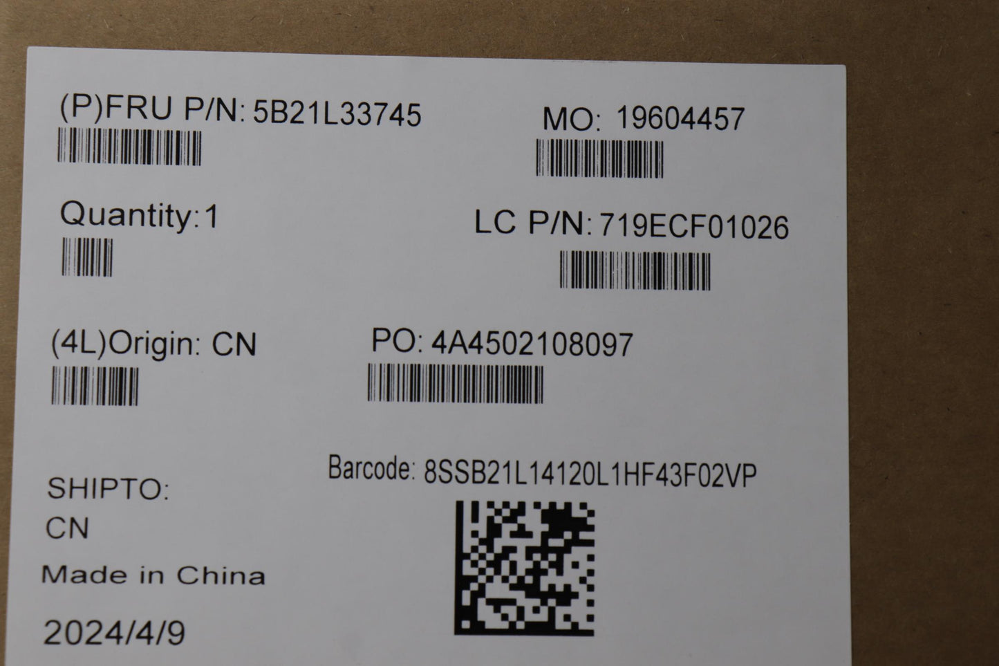Lenovo Bdplanar I5-1335U16Gwin Na Nab - 5B21L33745