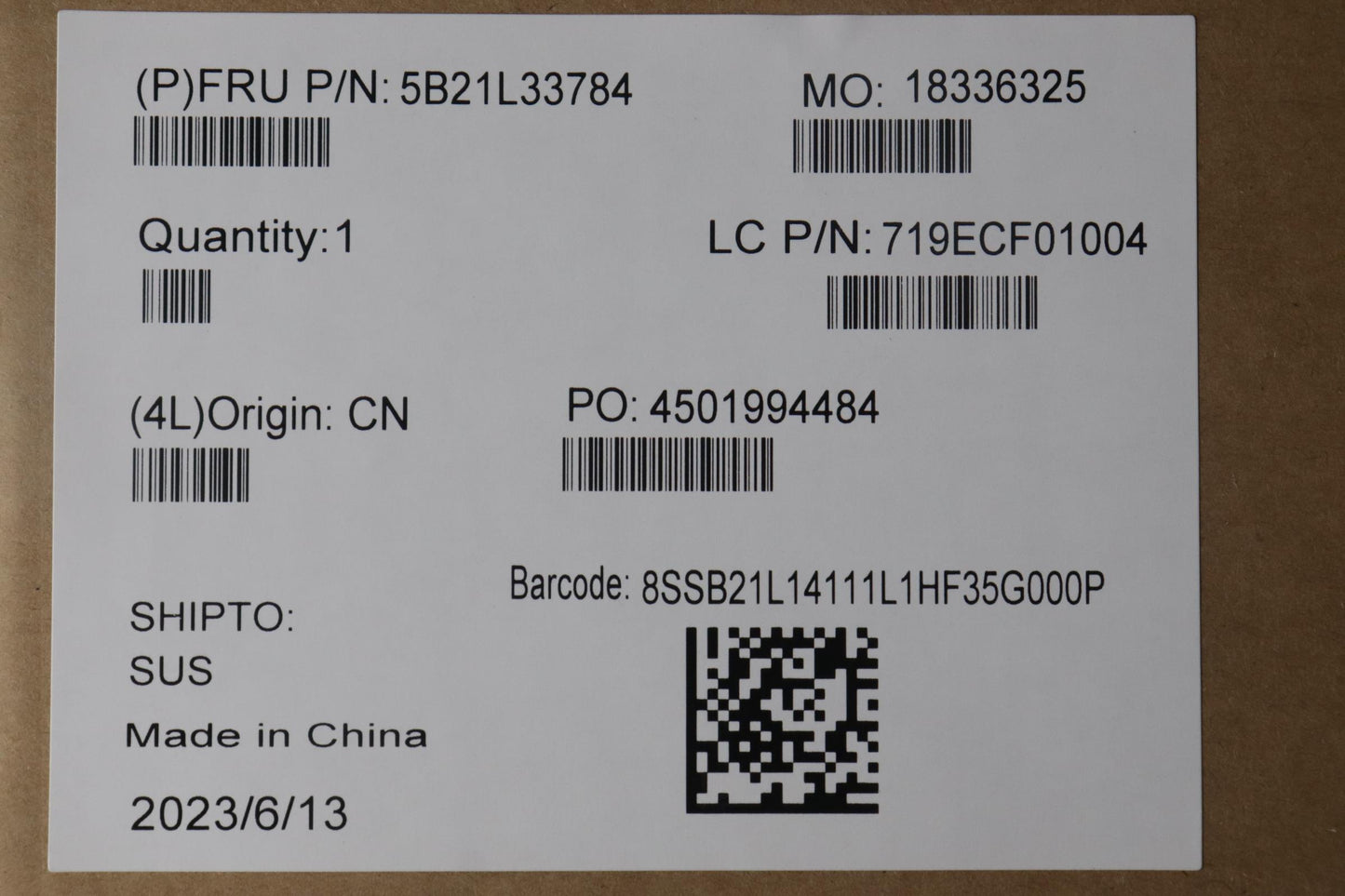Lenovo Bdplanar I5-1340P16Gnok Na Yab - 5B21L33784