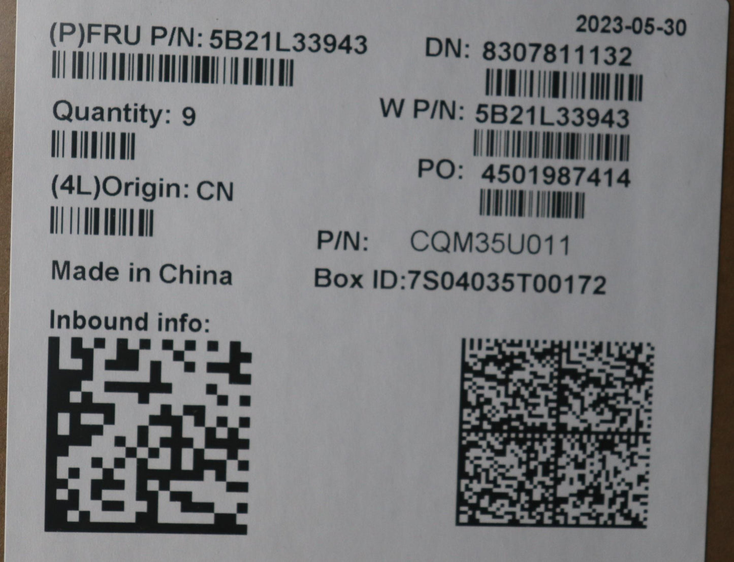 Lenovo Bdplanar I51345Uvp,Uma,Win,Ya, - 5B21L33943