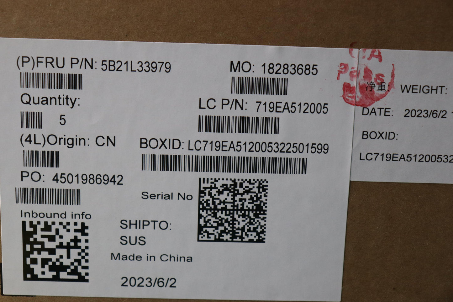 Lenovo Bdplanar Fru 500Eg4_N100_Ig4G6 - 5B21L33979