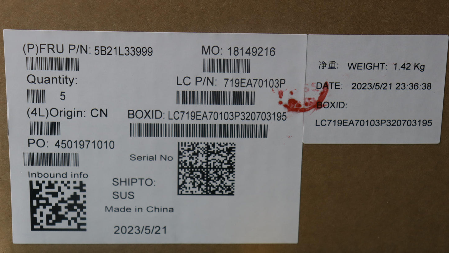 Lenovo Motherboard i7-1355U, 16GB RAM, Windows DPK - 5B21L33999