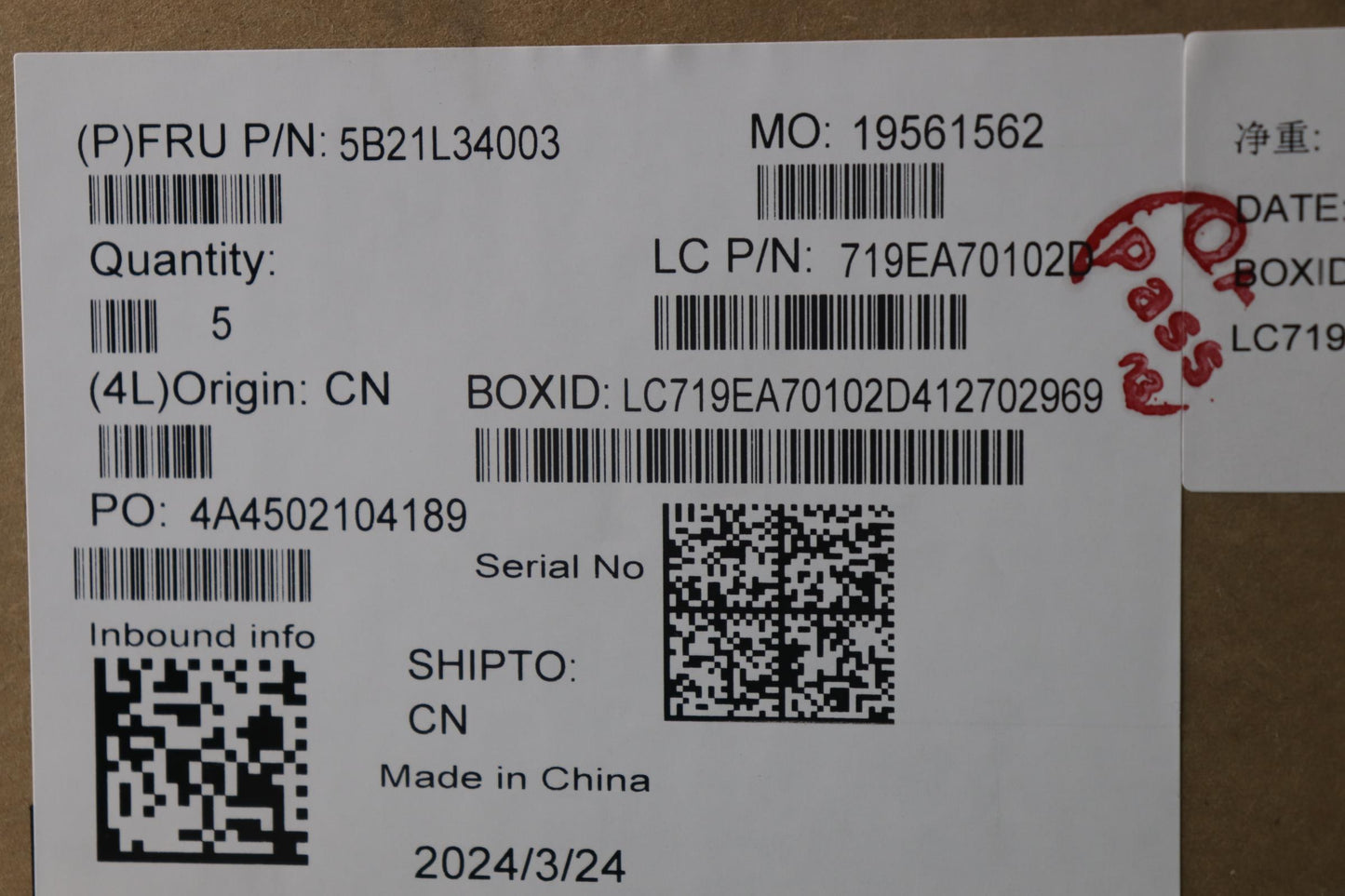 Lenovo Bdplanar I7-1355U 16Gnpwinnana - 5B21L34003