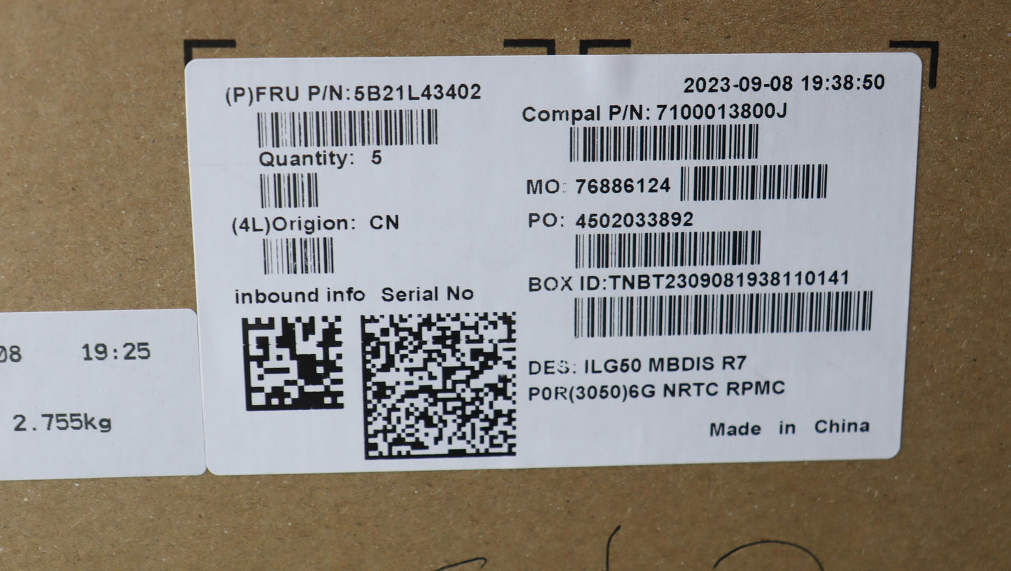 Lenovo Bdplanar C 82Xt R77840Hs Rtx30 - 5B21L43402