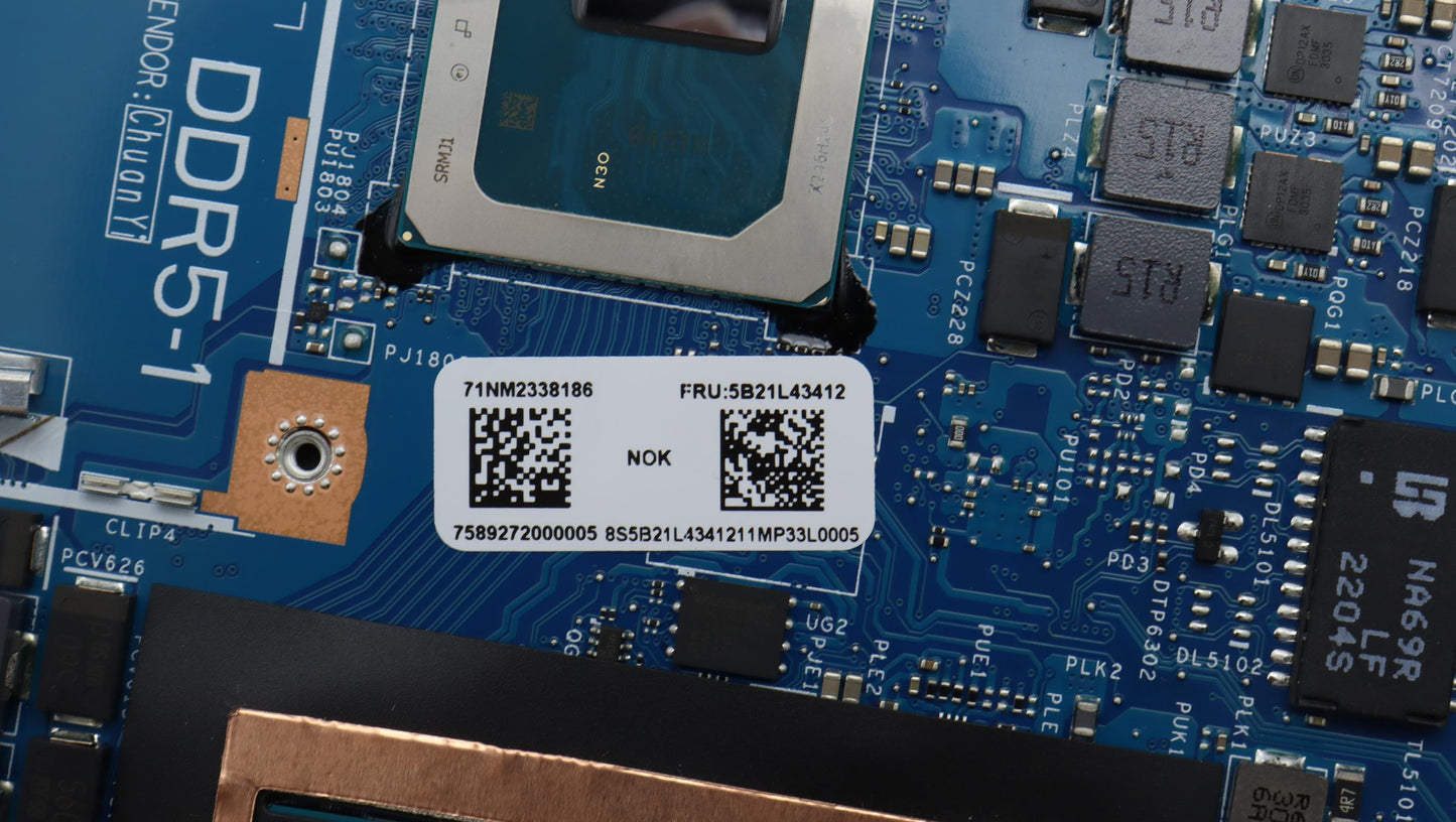 Lenovo Bdplanar C 82Ya I713700H Rtx40 - 5B21L43412