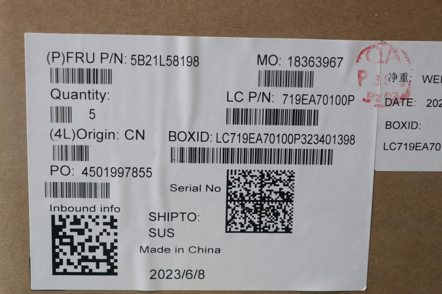 Lenovo Bdplanar I7-1365U 16G Nokyayab - 5B21L58198
