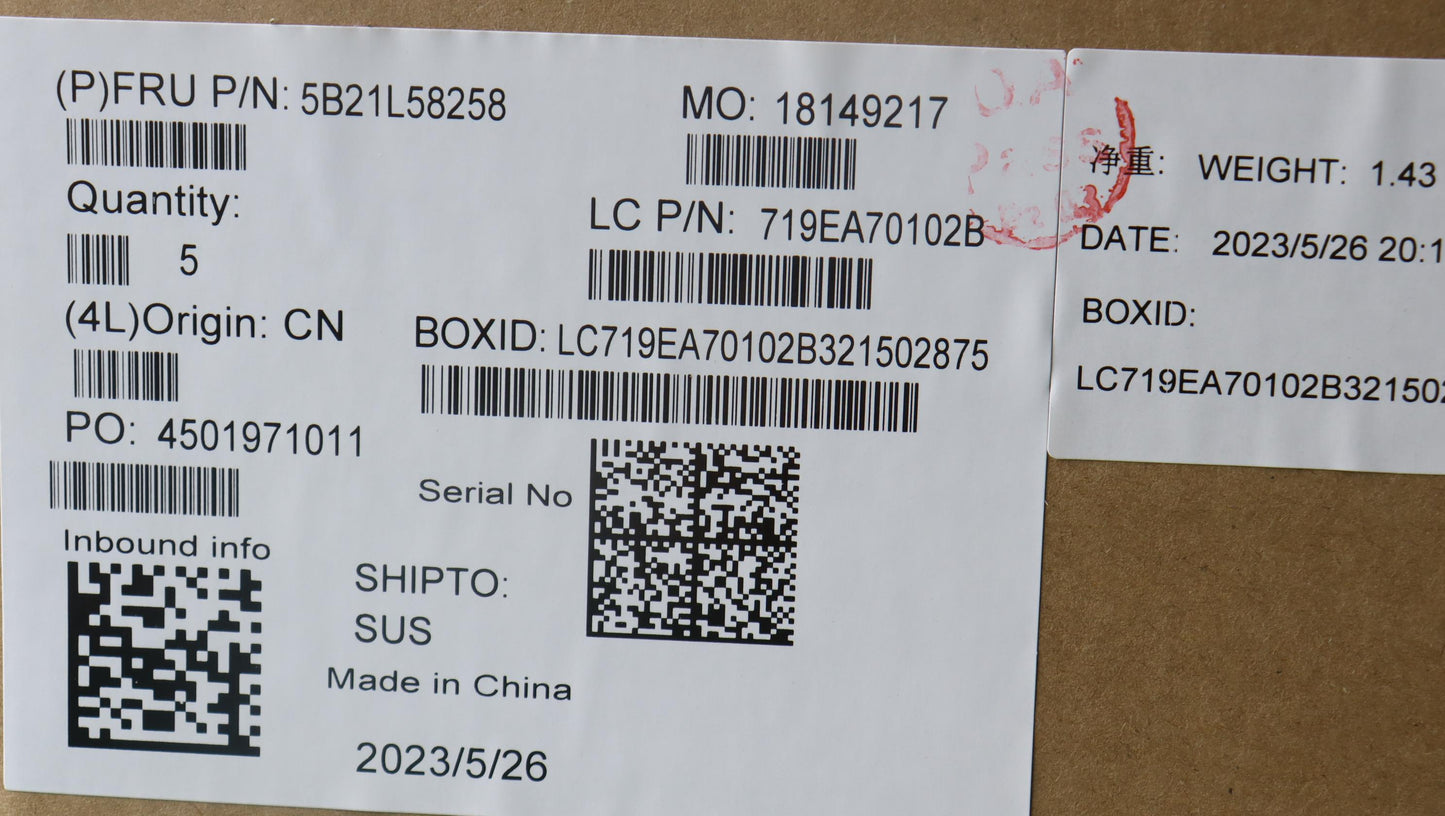 Lenovo System Board, i5-1345U, 16GB, WIN, YAB - 5B21L58258