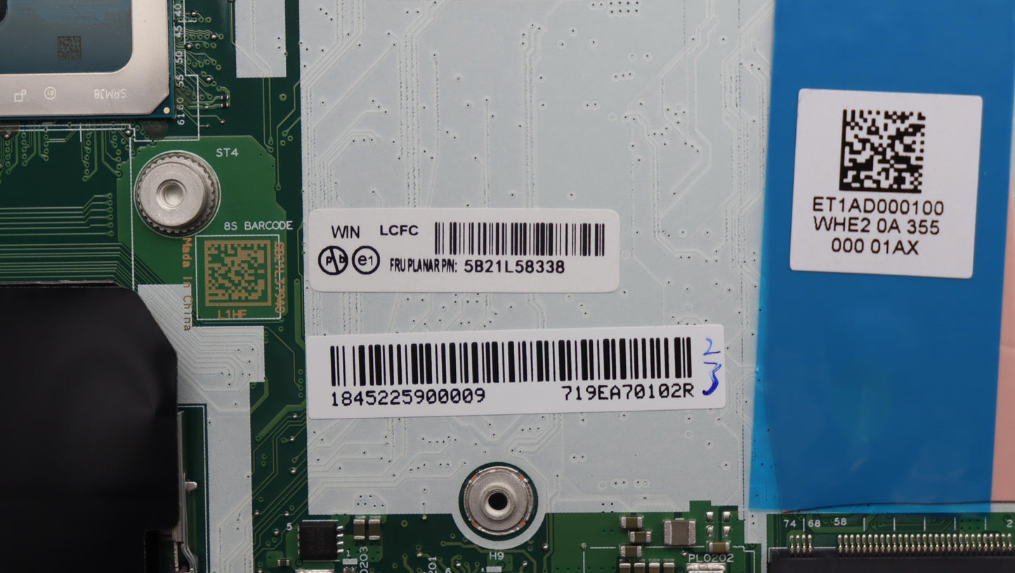 Lenovo Bdplanar I7-1360P 16G Win Yab - 5B21L58338
