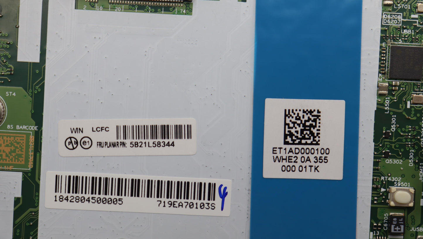 Lenovo Bdplanar I7-1360P 16G Win Nab - 5B21L58344