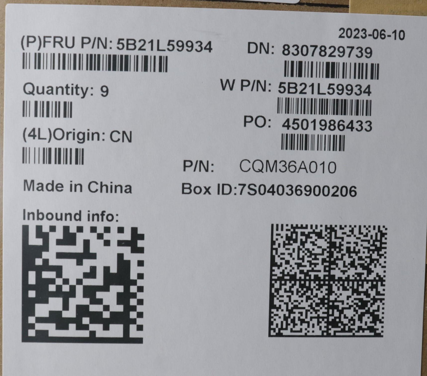 Lenovo i5-1345U Motherboard with Integrated Memory - 5B21L59934