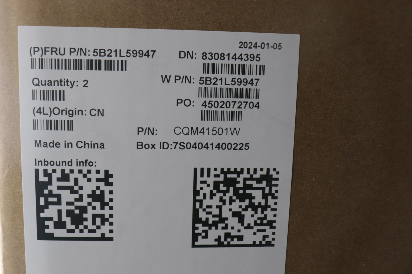 Lenovo Bdplanar I5-1335U16G201Yfl3Win - 5B21L59947