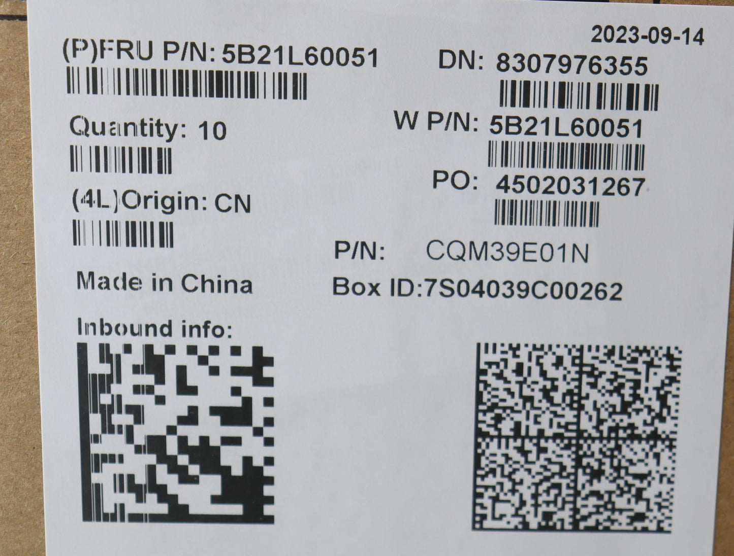 Lenovo Bdplanar Mbw21Kk R57530U - 5B21L60051