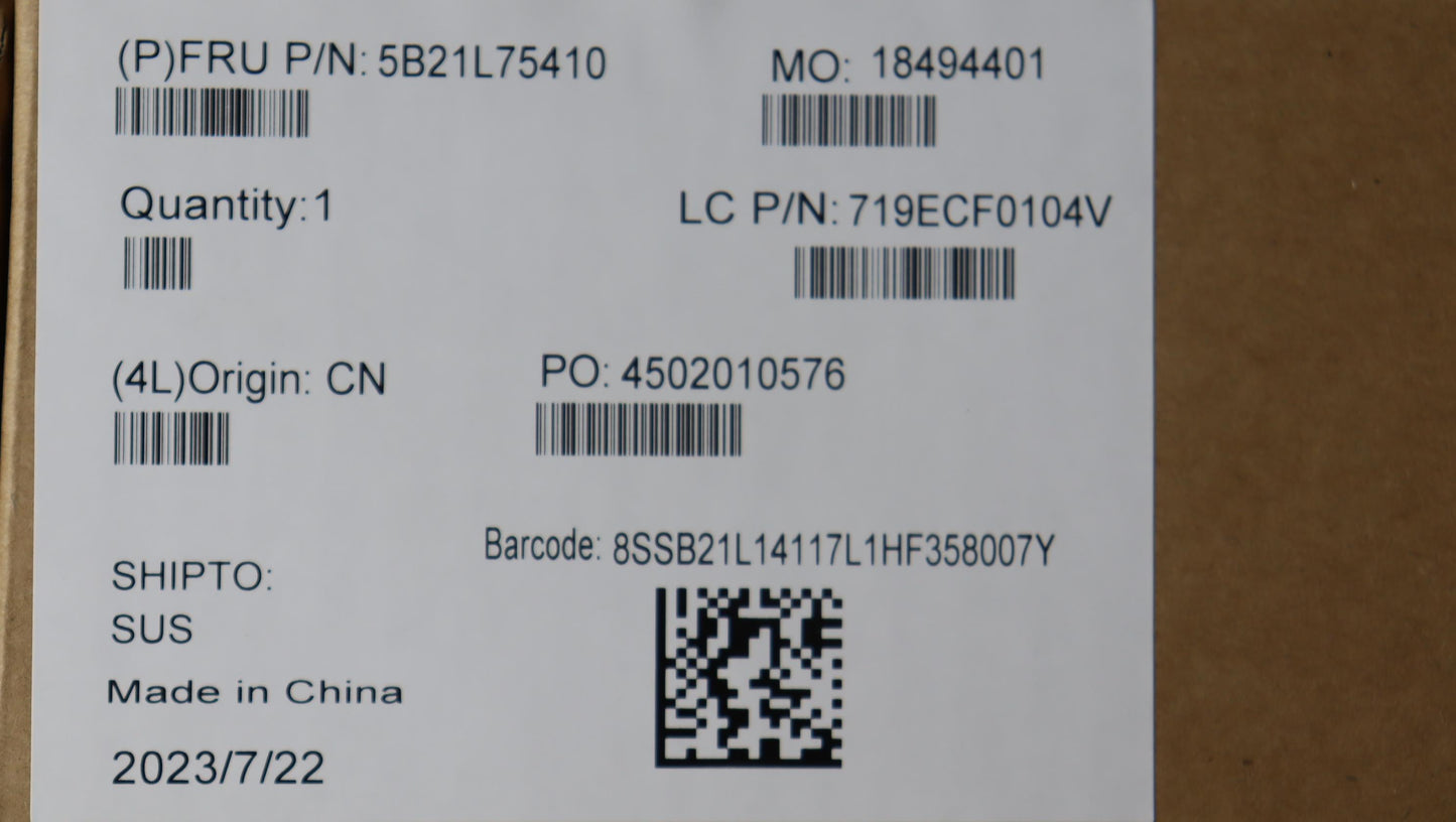 Lenovo Bdplanar I5-1335U 32G Win Na Y - 5B21L75410