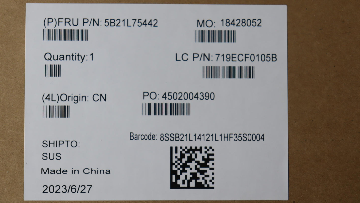 Lenovo Bdplanar I7-1360P 32G Win Na Y - 5B21L75442