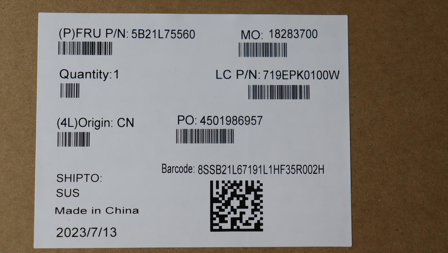 Lenovo Bdplanar I7-13700 A1000 - 5B21L75560