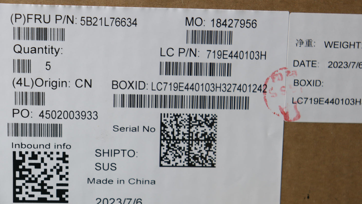 Lenovo Bdplanar I7-1365U16Gnoky - 5B21L76634