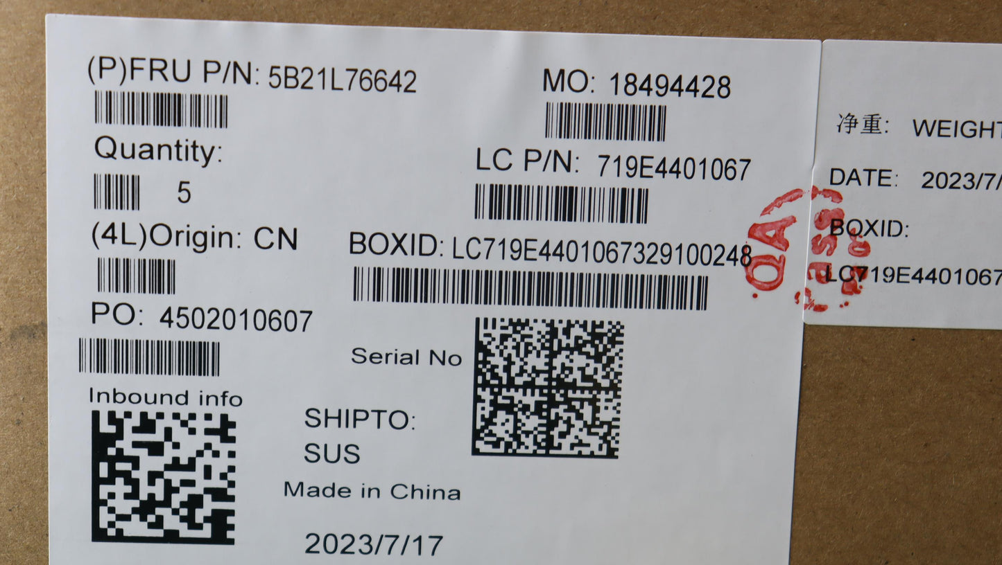 Lenovo Panther-3 Intel Fru Bdpl - 5B21L76642