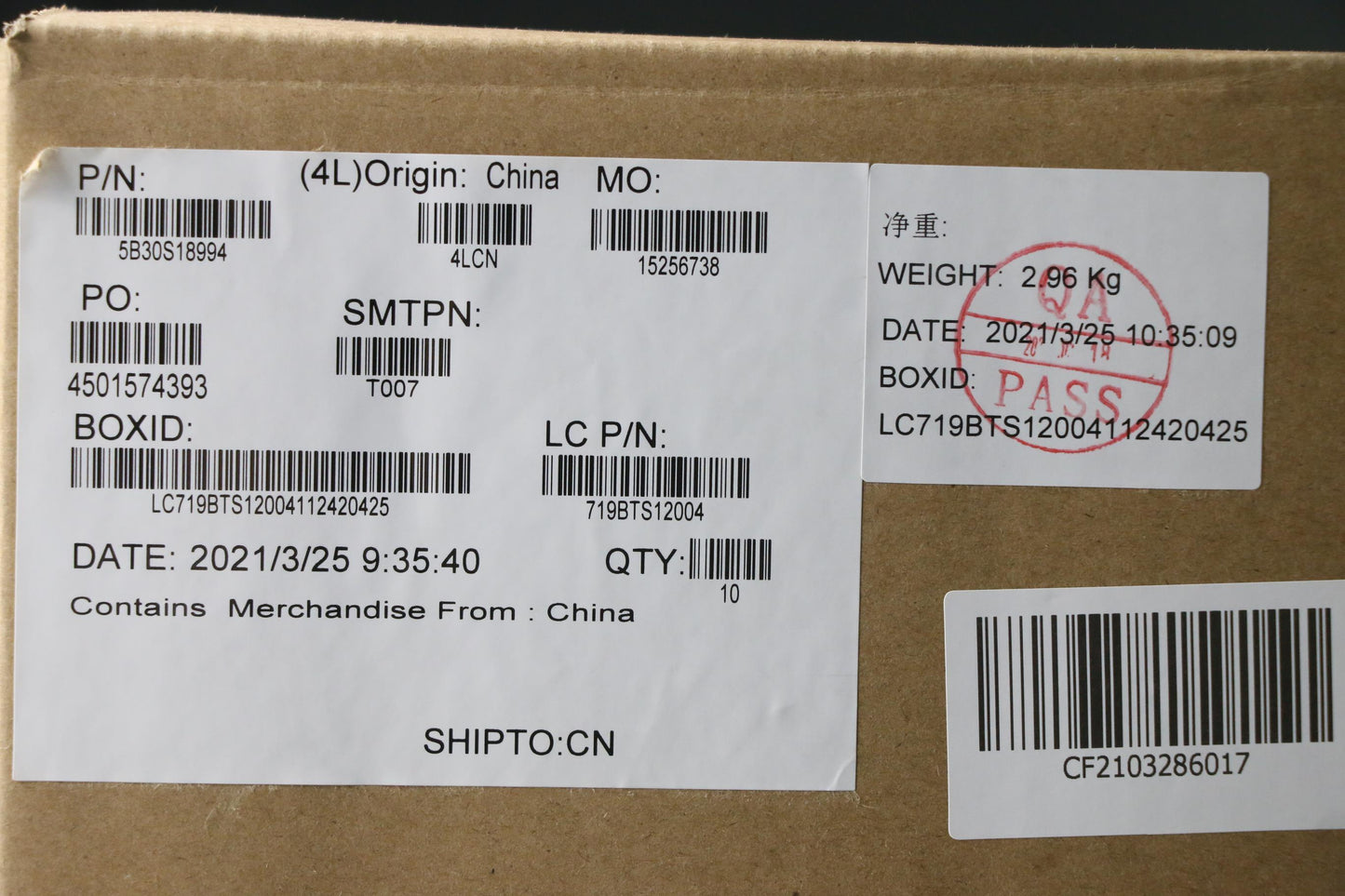 Lenovo LCD Bezel, L 82H8 Series, Blue - 5B30S18994