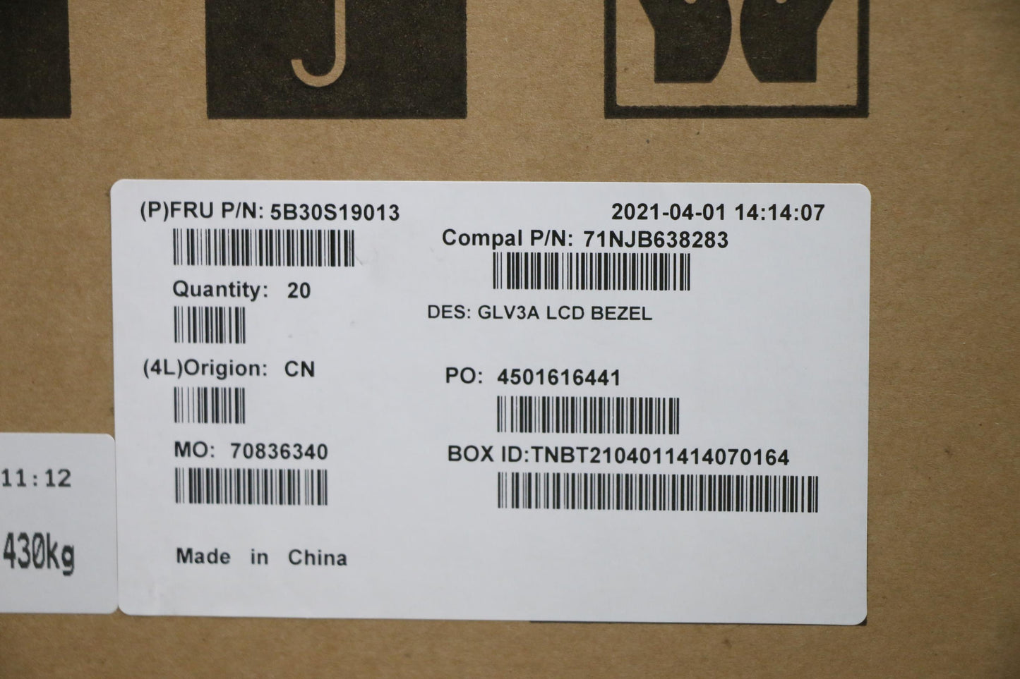 Lenovo LCD Bezel - 5B30S19013