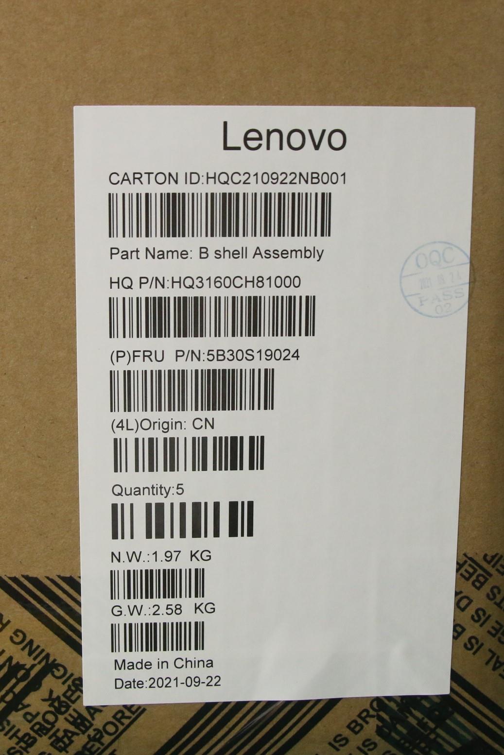 Lenovo Bezel Bezel H 82N4 W/Lens - 5B30S19024